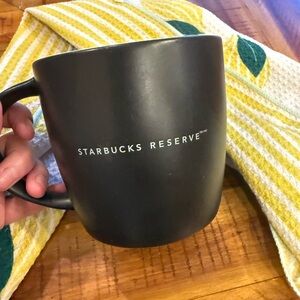 Starbucks Reserve Matte Black Coffee Mug 2011